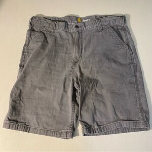 Carhartt Relaxed Fit Shorts Comfortable Men’sWork Shorts 38 Gray